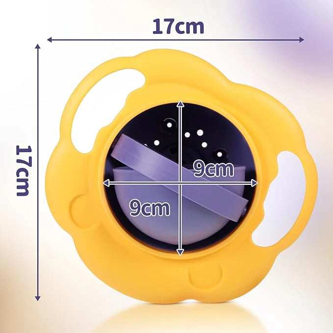 toddler  bowl anti spill measurement 